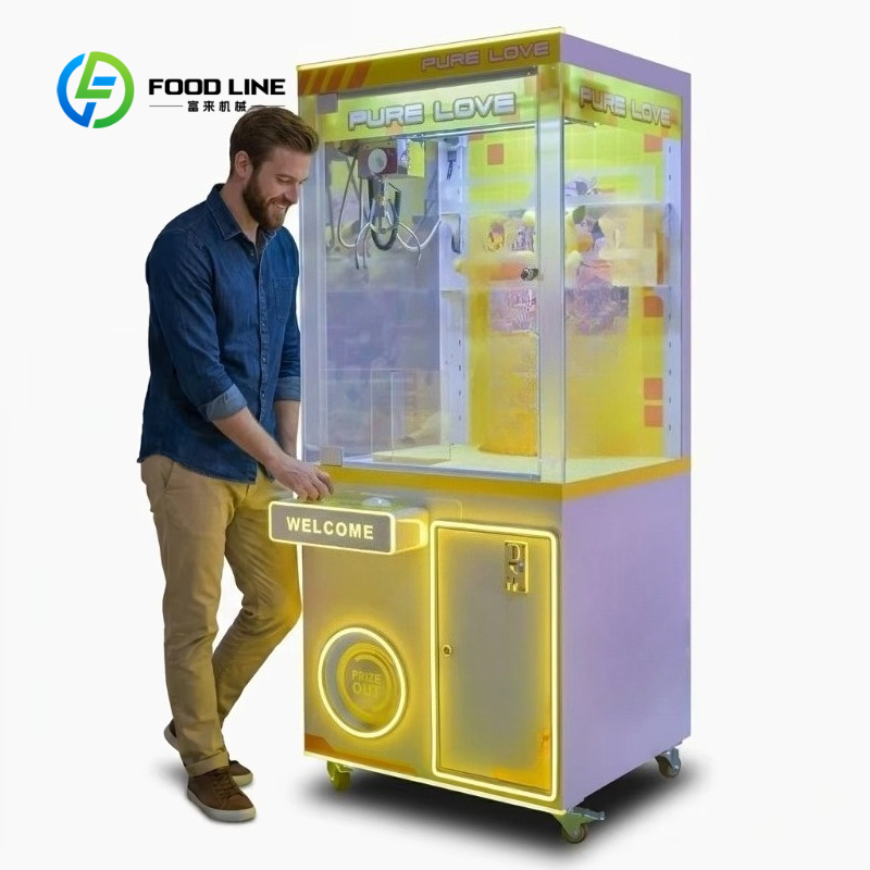 Arcade Toy Vending Machine - カスタマイズ可能な自動クレーンゲーム機、コイン式ぬいぐるみ獲得機、金属製アーケードゲーム、ぬいぐるみクレーンゲーム機