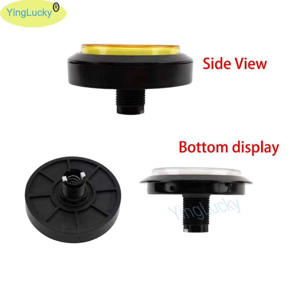12V アーケード LED ボタン 100mm プレーンラウ - Arcade Vibes のレビューと価格