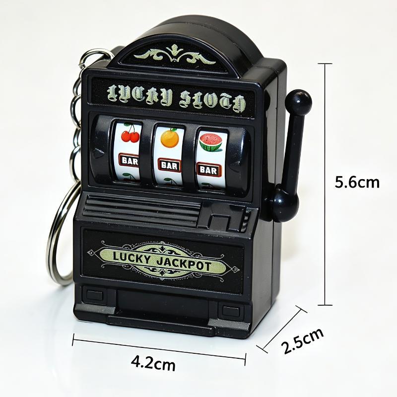 ミニギャンブルスロットマシンキーホルダー、クリエイティブアー - Arcade Game Jackpot のレビューと価格